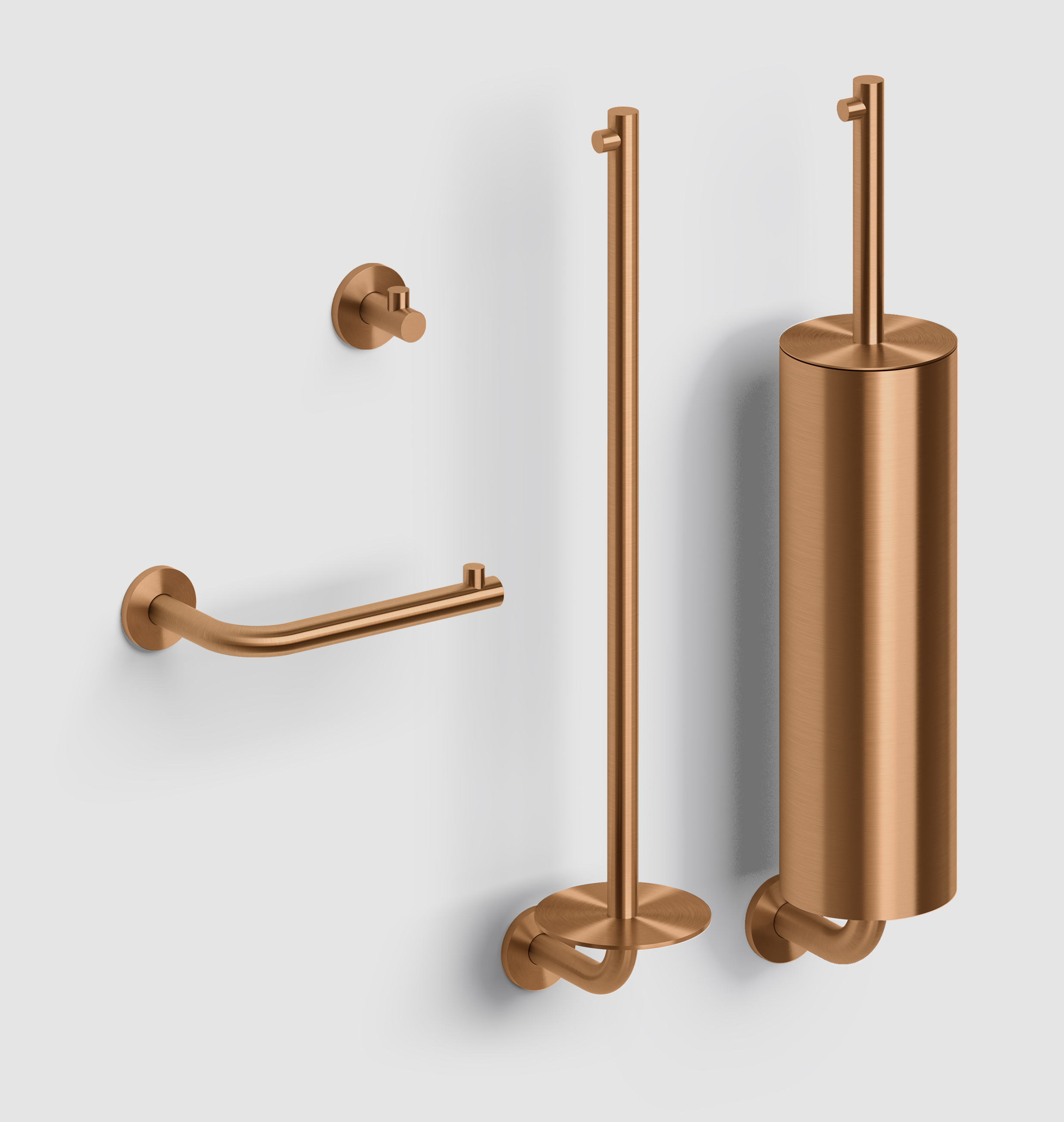 Clou Kaldur toilet accessoireset brons geborsteld PVD